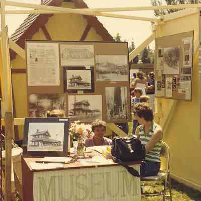 Photograph of the Broiler Festival Museum Booth, Springfield, OR, circa 1980