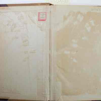 Inside of the front cover and flyleaf
