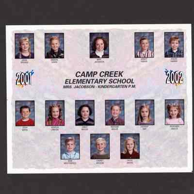 Photograph, Camp Creek Elementary, Kindergarten PM., 2001-2002.