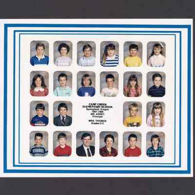 Photograph, Camp Creek Elementary, Grades 2 and 3, 1987-1988.