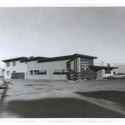 Photograph of the "Clear Fir Products" building, Springfield