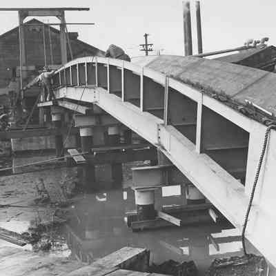 Photograph of Booth-Kelly Mill Renovation Barker Machine, 1956