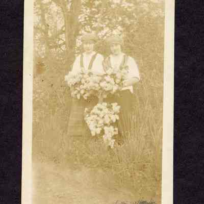 Photograph of two unknown people