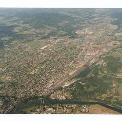 Aerial photograph of Springfield, view from Southwest to Northeast, circa 1980