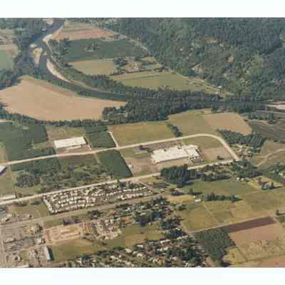 Aerial photograph of International Way-Gateway area, South to North view, Springfield, circa 1980