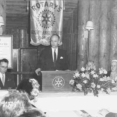 Photograph of Rotary Club Golden Anniversary Dinner, 1955