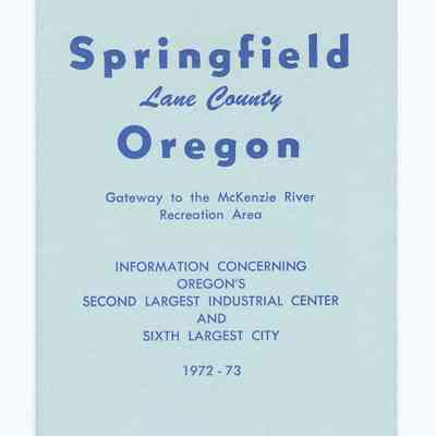 Informational brochure about Springfield, 1972-1973