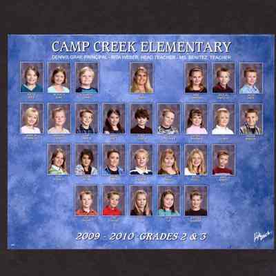 Photograph, Camp Creek Elementary Grades 2 and 3 2009-2010.