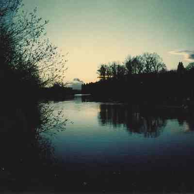 Photograph of McKenzie River and Seavey Farm, 1996
