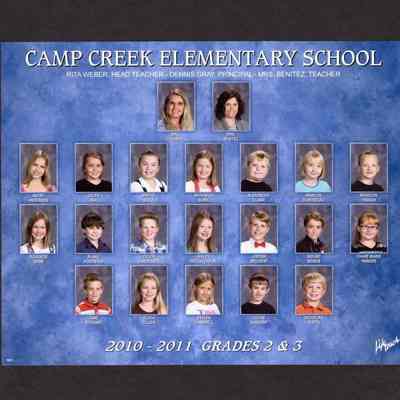 Photograph of Student Body Grades 2-3, Camp Creek Elementary School, circa 2010-2011