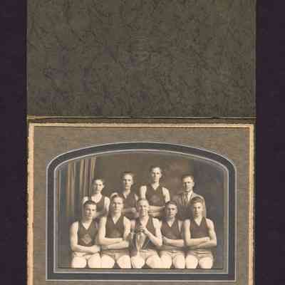 Photograph of Sports Team (Possibly Pleasant Hill Basketball Team), Lane County, Oregon, Undated