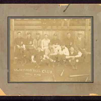 Photograph of Springfield Ball Club, Springfield, Oregon, 1910