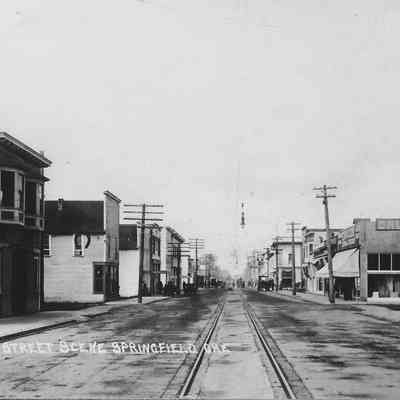 Photograph of Springfield Street, looking West, Springfield, Oregon