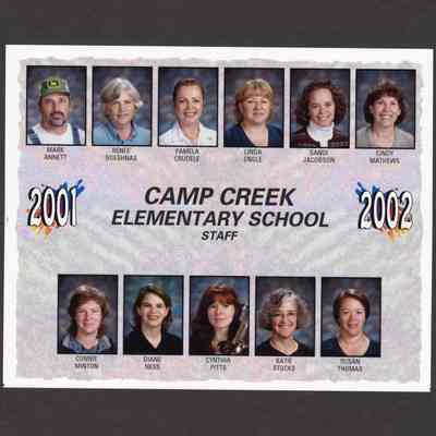 Photograph of Faculty, Camp Creek Elementary School, circa 2001-2002