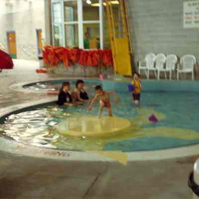 Photograph of the inside of Lively Park Swim Center, Springfield, Oregon, 1997