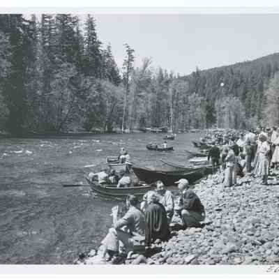 Photograph of McKenzie White Water River Boat Parade, Oregon, circa 1969