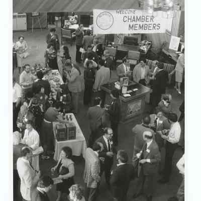 Photograph of a Springfield Chamber of Commerce event, circa 1980