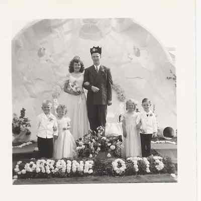 Photograph of Springfield High School Springfest King and Queen, Springfield, Oregon, 1947
