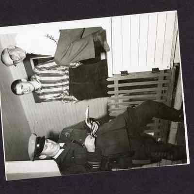 Photograph of Police Officer and 2 Men, Unknown Date and Location