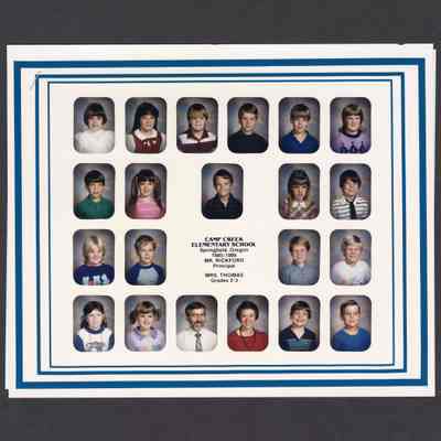 Photograph, Camp Creek Elementary, Grades 2 and 3, 1985-1986.