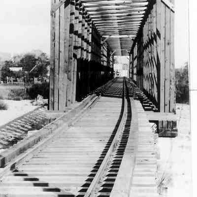 Photograph, Railroad Bridge at Springfield, 1911
