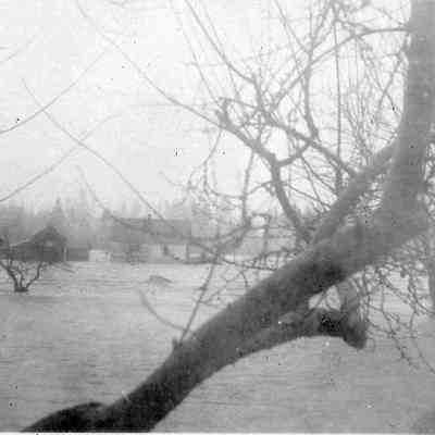 Photograph of the 1927 Flood, Springfield, Oregon