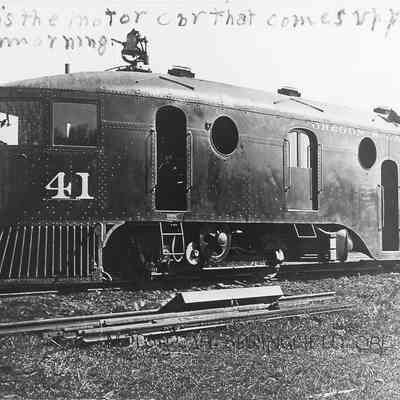 Photograph of morning train from Albany