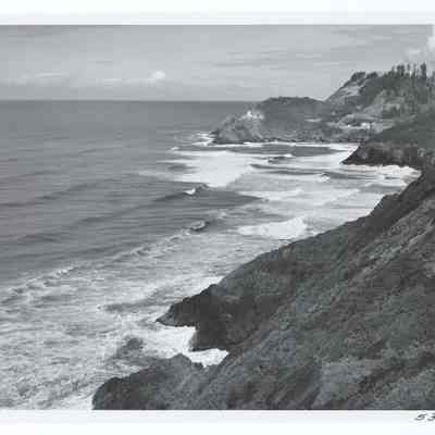 Photograph of Heceta Head Lighthouse and area, North of Florence, circa 1969