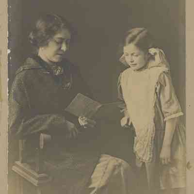 Photograph of Charlotte Stewart and Mother, undated