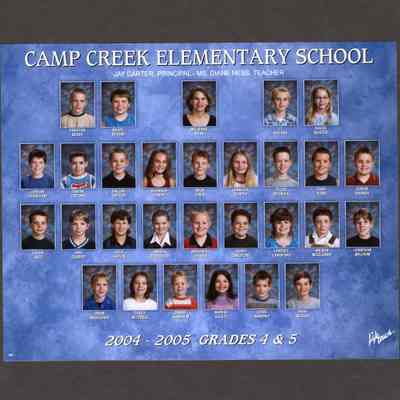 Photograph, Camp Creek Elementary, Grades 4 and 5, 2004-2005.