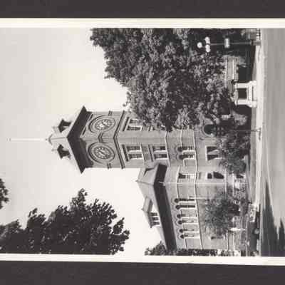 Photograph of Lane County's grand old court house. Date unknown.