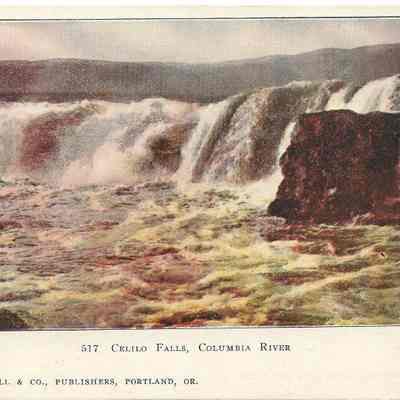 Postcard of Celio Falls, Columbia River, Oregon