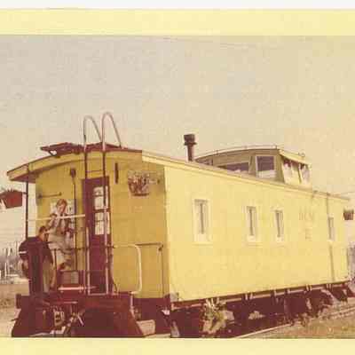 Photograph of "Chartroose Caboose" Filming, Springfield, Oregon, circa 1960