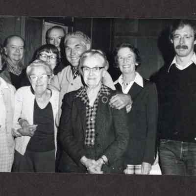 Photograph of group of nine people