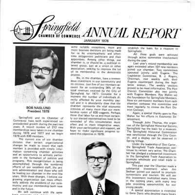 Annual Report, Springfield Chamber of Commerce, 1978