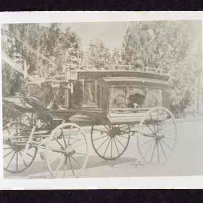 Photograph of a funeral carriage