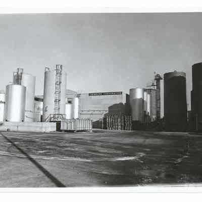 Photograph of "Chembond Corporation" site and buildings, Springfield, circa 1950-1960
