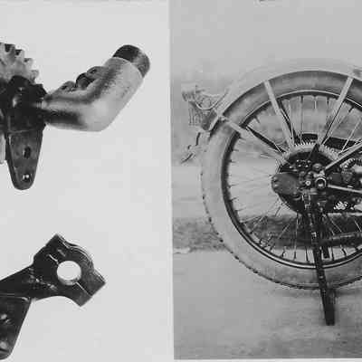 Photograph Postcard of Motorcycle Parts
