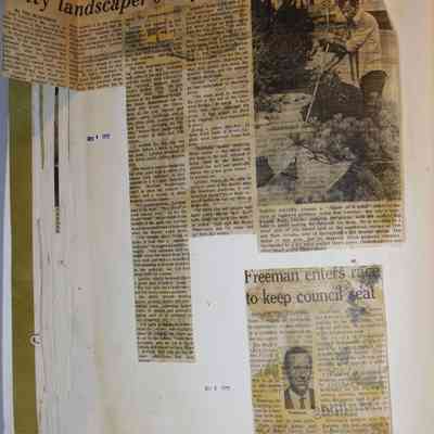 Page 184 newspaper clipping unfolded