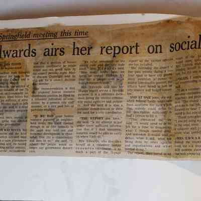 Page 222 newspaper clipping unfolded