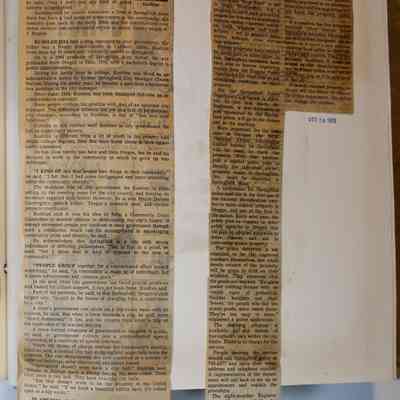 Page 233 newspaper clipping unfolded