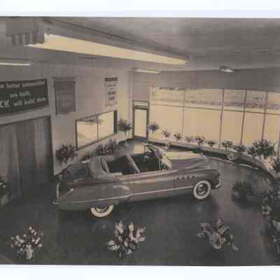 Photograph of Springfield Buick, interior, circa 1950