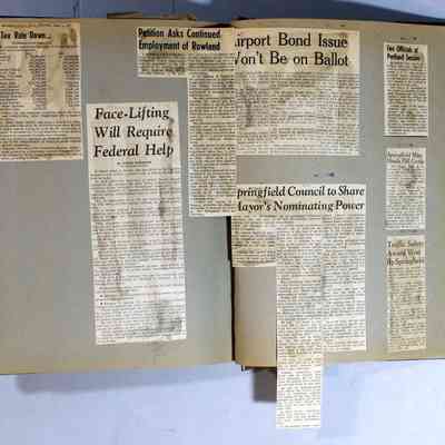Page 115 newspaper clipping unfolded
