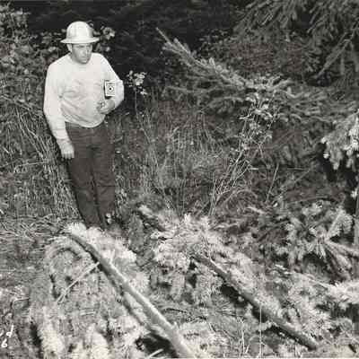 Photograph of Man with Box Camera, Date Unknown