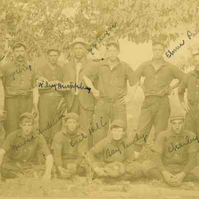 Photograph of Jasper Baseball Team, Jasper, Oregon, unknown date