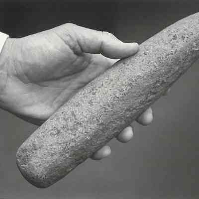 Photograph of Native American Pestle from Museum Collection, Springfield, OR, Date Unknown