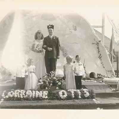Photograph of Springfield High School Springfest King and Queen, Springfield, Oregon, 1947