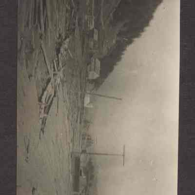 Photograph of a Logging Camp, Unknown Location, 1916
