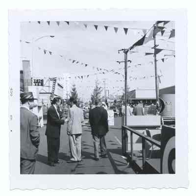 Photograph of 'Shoppers Paradise' sponsored by the Chamber of Commerce, Main Street, Springfield, 1957