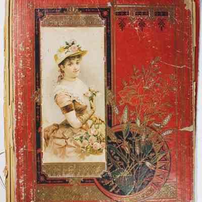 Scrapbook by Ethil Williams, presented to James Seavey, 1891